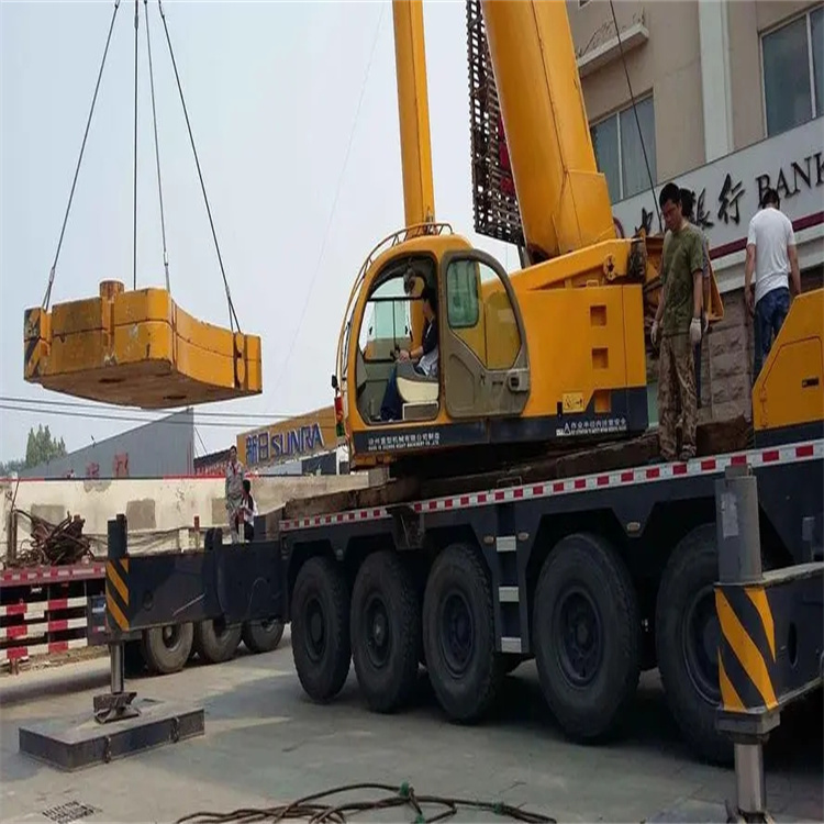 婺源县当地吊车出租|机器吊装|75吨|工厂搬迁服务